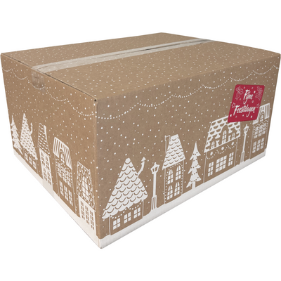 Confezione natalizia scatola (D) 450x350x230mm design CASE 2025 al pezzo