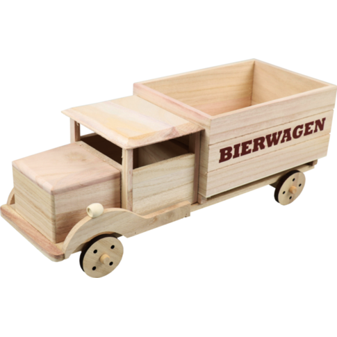 Klika - Emballage de bière | Voiture | Bois | 6 bouteilles | 40x14.5x15.5 cm | Natural | 8 pièces