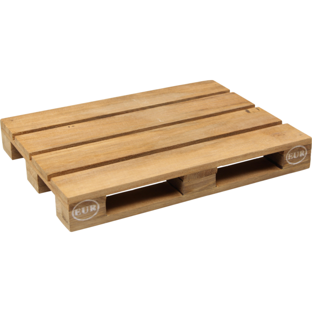 Klika - Palette | Mini | Bois | 18.5x13.5x2,3 cm | Natural | 10 morceaux