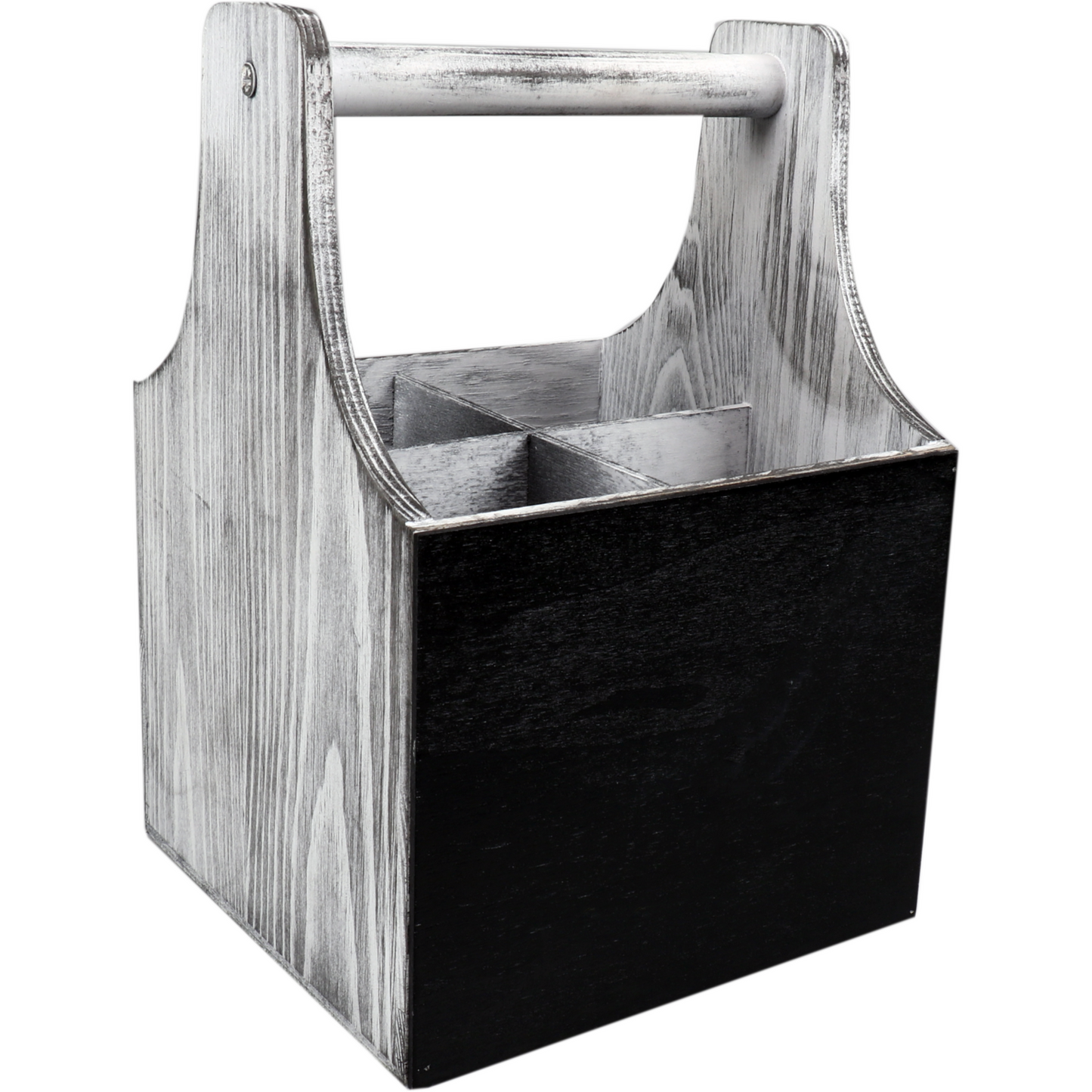 Klika - Emballage de bière | Porte un plateau | Bois | 4 bouteilles 17x17x25cm | Whitewash | 1 pièce