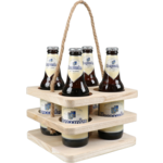 Klika - portant un plateau | 4 bouteilles Bière | 195x195x Bois | 5 pièces