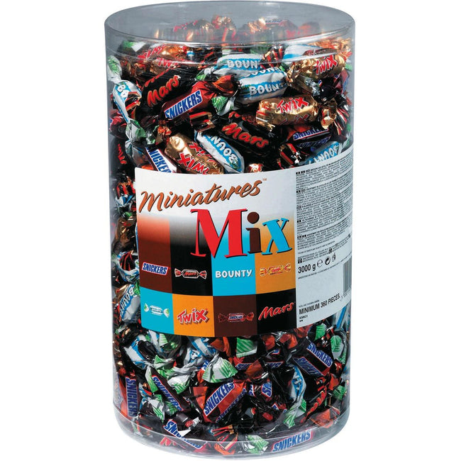 Celebrations -   Mixed Miniatures, tube van 3 kg (296 stuks)