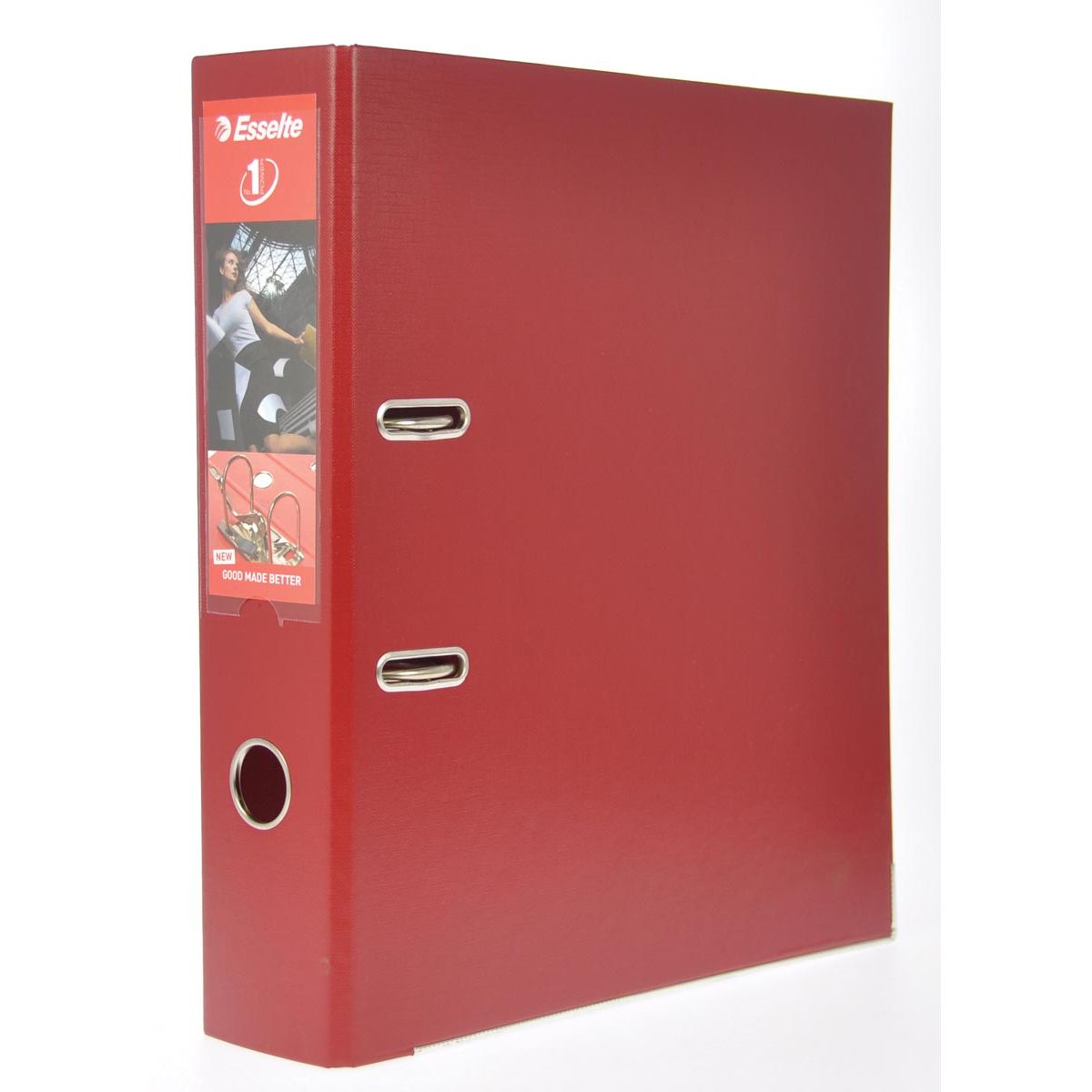 Esselte - Power N°1 burgundy binder, spine 7.5 cm