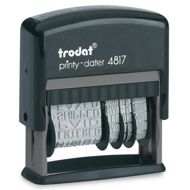 Trodat - text stamp with date Printy 4817 words: faxé le, par e-mail, receipt le, répondu le, saisi le,...