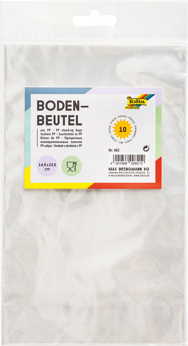 Folia -   Doorzichtige zakjes ft 145 x 235 mm, pak van 10 stuks
