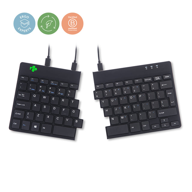 R-Go Tools - Ergonomisch toetsenbord Split Qwerty zwart