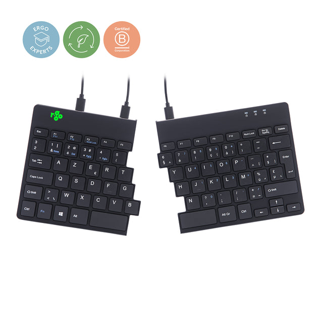 R-Go Tools - Ergonomisch toetsenbord Split Azerty zwart