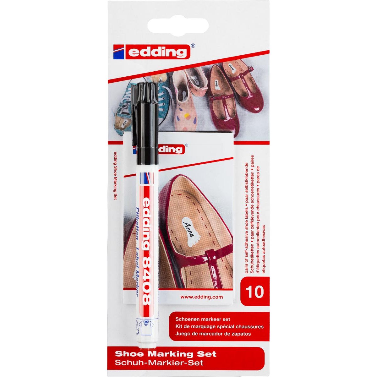 Edding -  schoenmarker E-8408, op blister