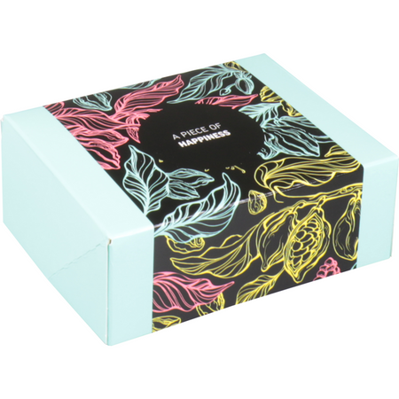 Klika -  Gebaksdoos | Happiness | karton | 12x9.5x4.5cm | lichtblauw | 300 stuks