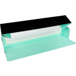 Klika - Macaron Box | Karton + PP | 260x47x47mm | schwarz/mintgrün 25 Stücke