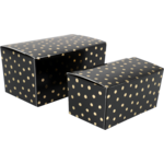 Klika - Balllotin | Dots de fête | Cardboard + PP + PET | 250gr | 55x113x62mm | or noir 50 pièces