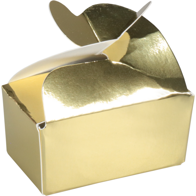 Depa - Abstimmung | Karton + PP | 67x39x32mm | gold/weiß | 50 Stück