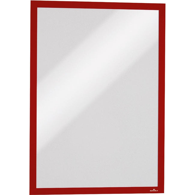 Durable -  Duraframe magnetisch kader, ft A3, rood, pak van 5 stuks