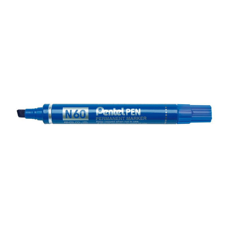 Pentel -  Viltstift  n60 schuin 1.2-6mm blauw
