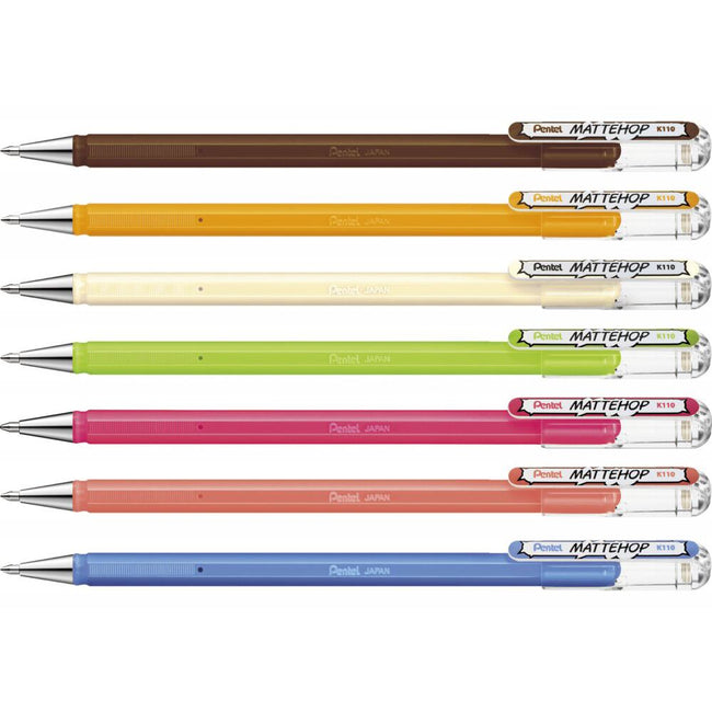Pentel -  Gelschrijver  k110 mattehop fun origin m ass