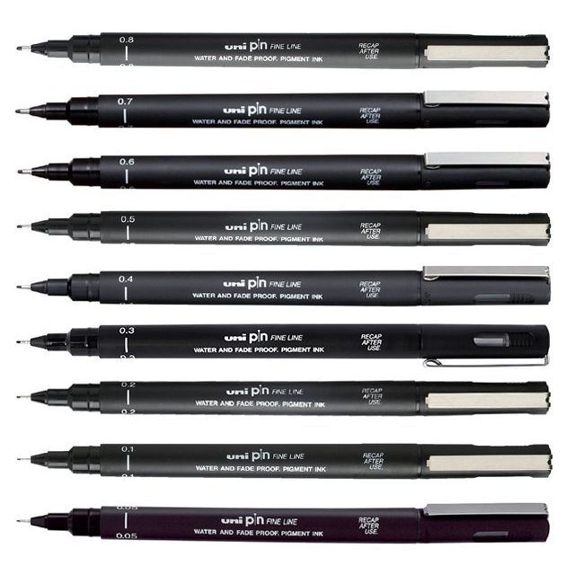 Uni-ball -  Fineliner pin 0.3mm blauw