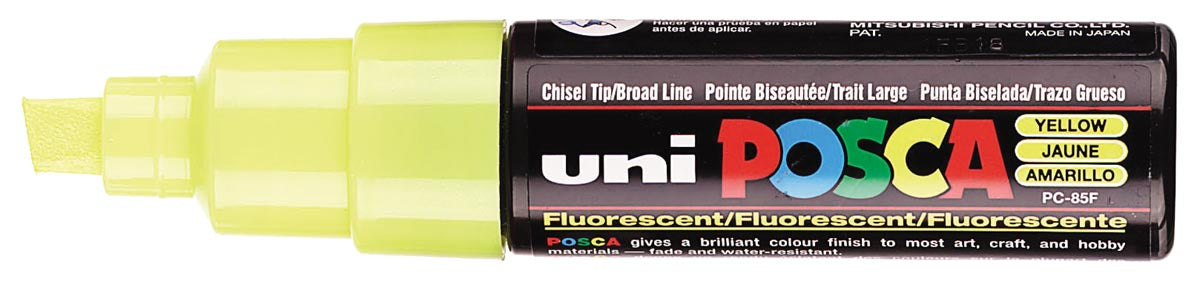 Posca -  Uni  paintmarker PC-8K, 8 mm, fluo geel