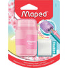 Maped - temperamatite + gomma Connect Soft Touch, colore pastello, in blister