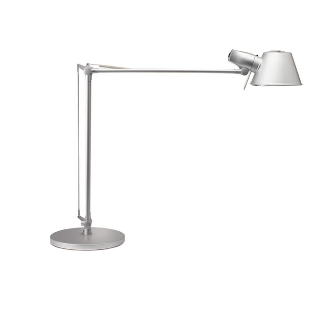 MAUL - Lampe de bureau Rock LED pied gris argenté