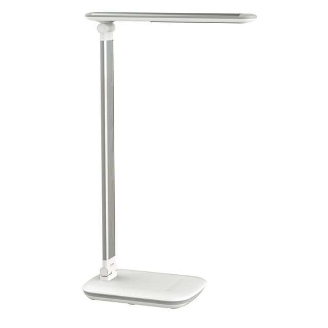 MAUL - Lampada da scrivania Jazzy base LED dimmerabile + porta USB bianca