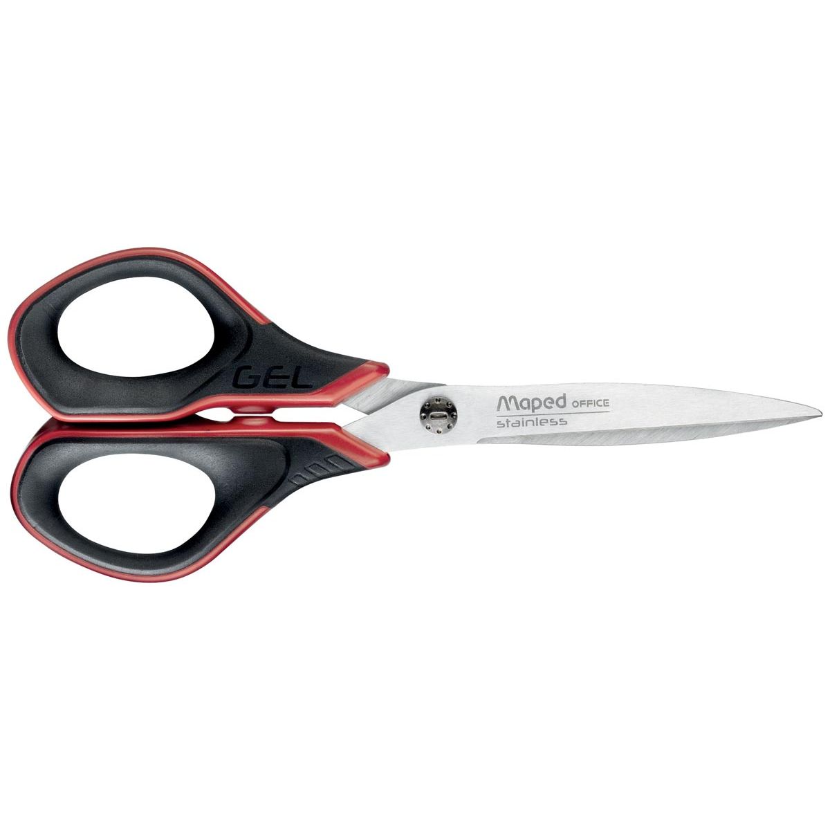 Maped Office - forbici Advanced Gel 17 cm nere e rosse