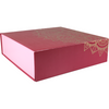 Klika - Geschenkdoos | karton | 30x30x9cm | opvouwbaar | roze/rood/goud | 10 stuks