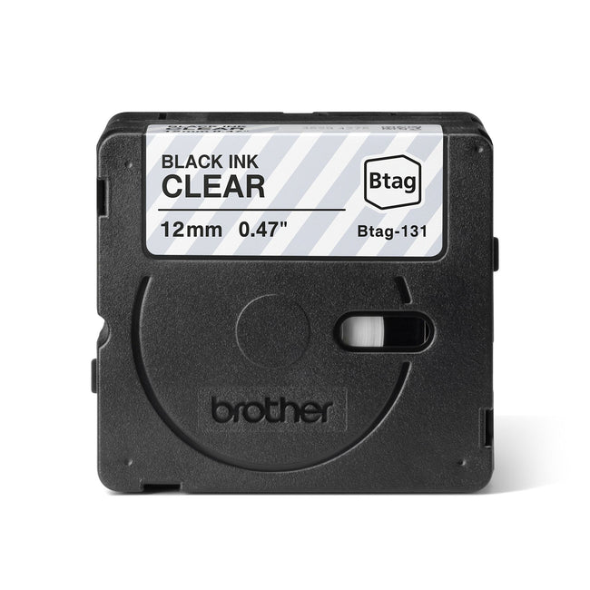 Brother -  Labele  ptouch btag131 12mm transparant | 24 stuks