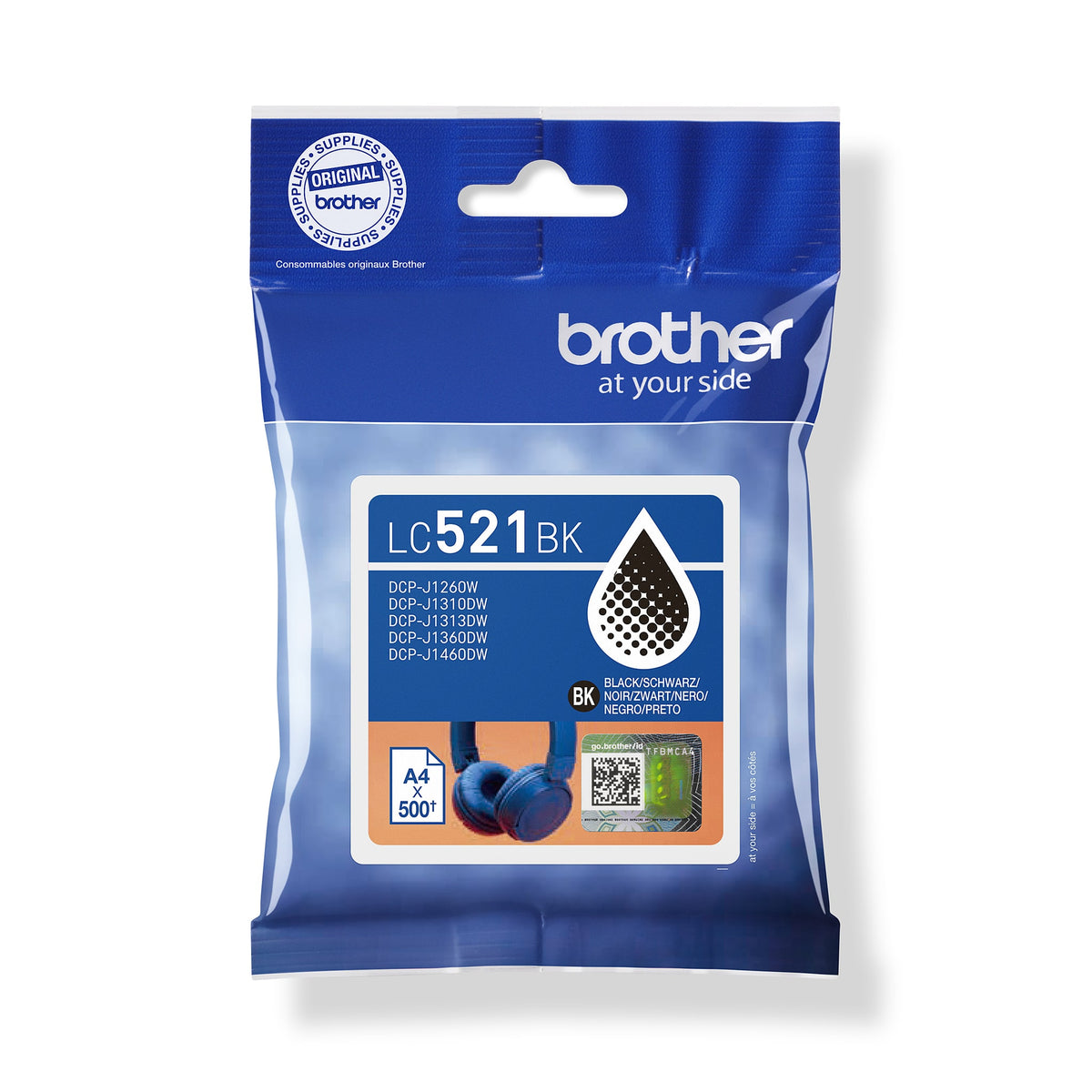 Brother -  LC521BK inktcartridge 1 stuk(s) Origineel Zwart