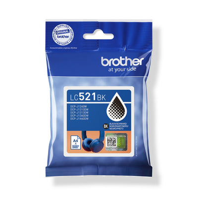 Brother -  LC521BK inktcartridge 1 stuk(s) Origineel Zwart