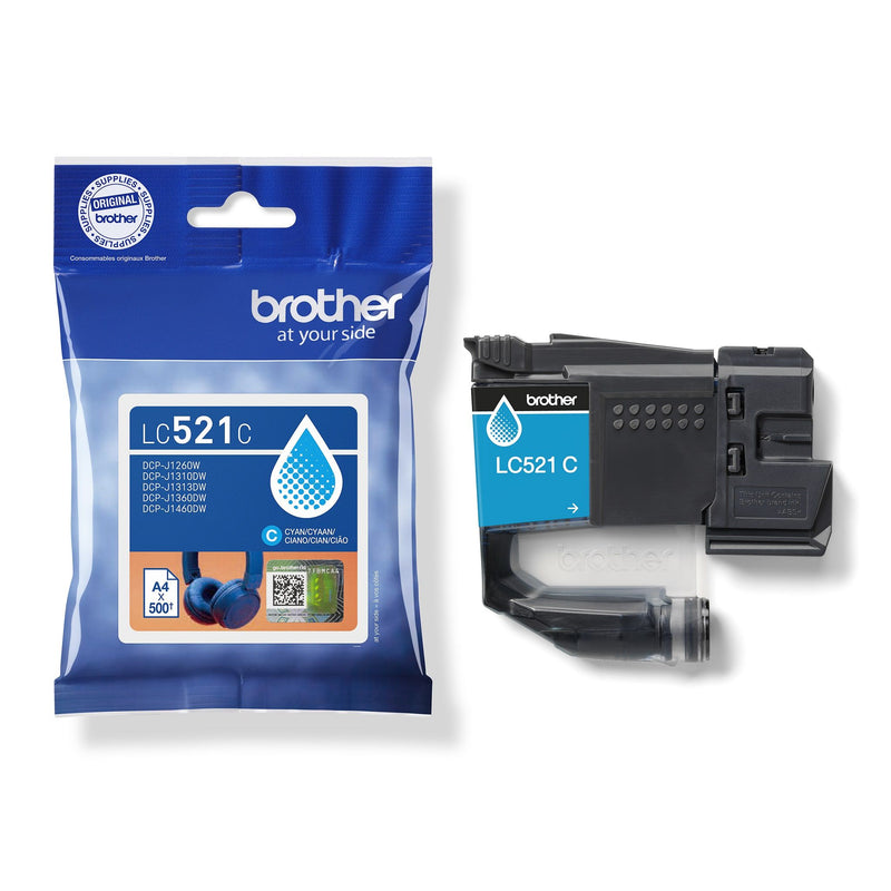 Brother -  LC521C inktcartridge 1 stuk(s) Origineel Cyaan