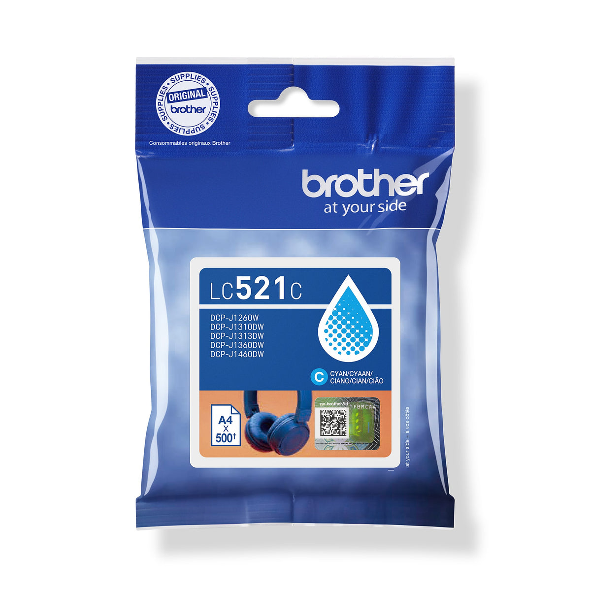 Brother -  LC521C inktcartridge 1 stuk(s) Origineel Cyaan