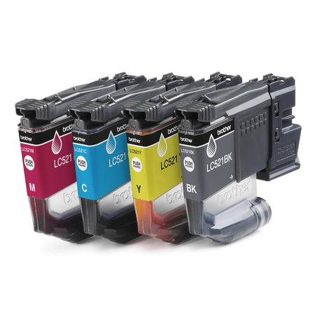Brother -  LC521VAL inktcartridge 4 stuk(s) Origineel Zwart, Cyaan, Magenta, Geel