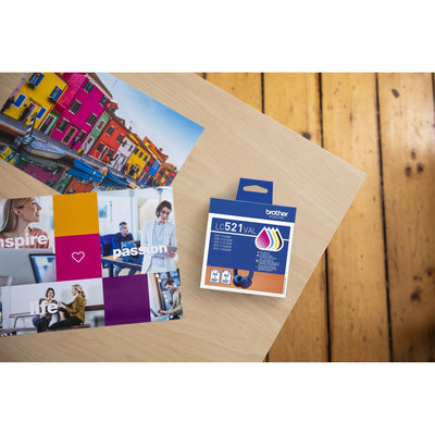 Brother -  LC521VAL inktcartridge 4 stuk(s) Origineel Zwart, Cyaan, Magenta, Geel