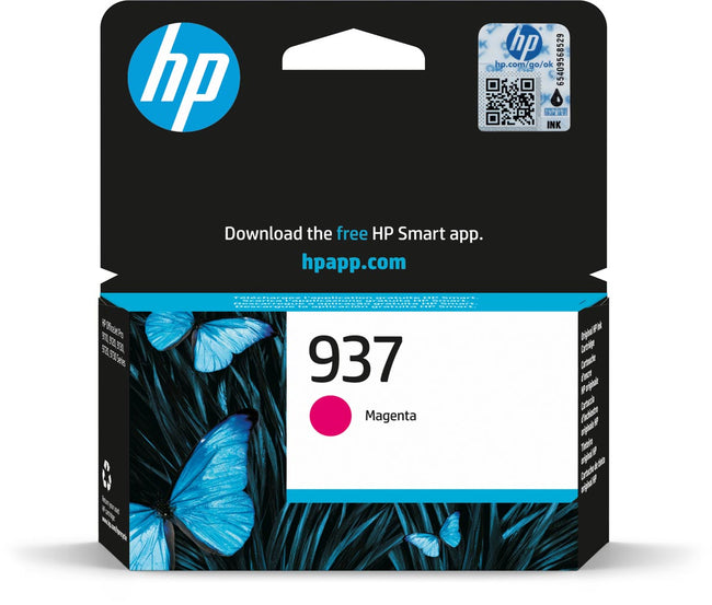 HP - cartuccia d'inchiostro 937, 800 pagine, OEM 4S6W3NE, magenta