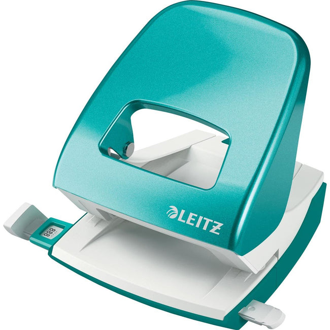 Leitz - WOW hole punch, 30 sheets, ice blue, on blister