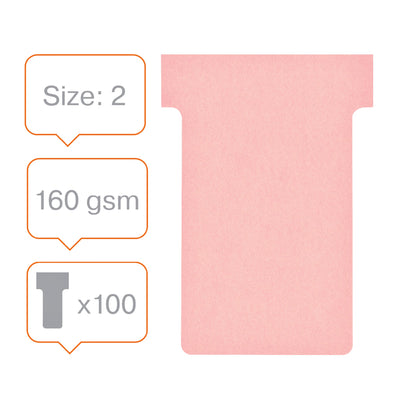 Nobo -  T-Kaarten Maat 2 Roze (100)