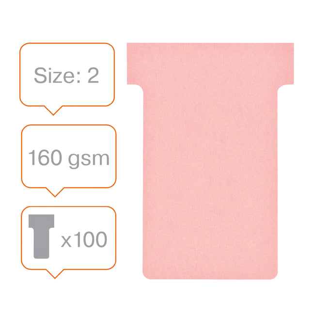 Nobo -  T-Kaarten Maat 2 Roze (100)