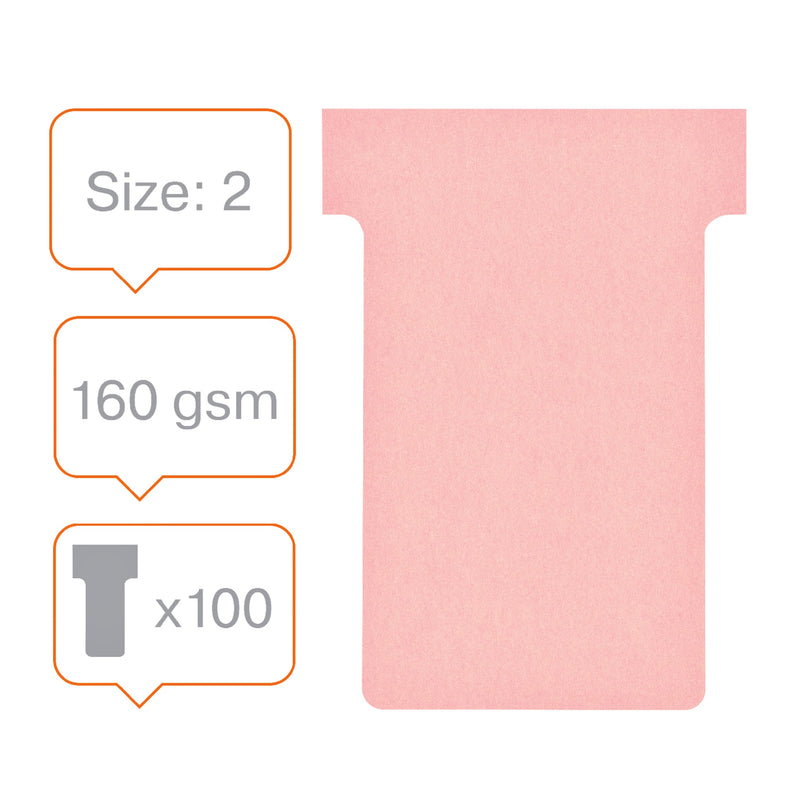 Nobo -  T-Kaarten Maat 2 Roze (100)
