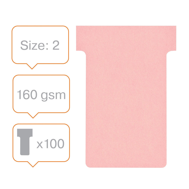Nobo -  T-Kaarten Maat 2 Roze (100)