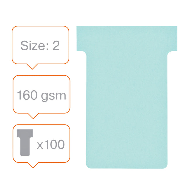 Nobo -  T-Kaarten Maat 2 Blauw (100)