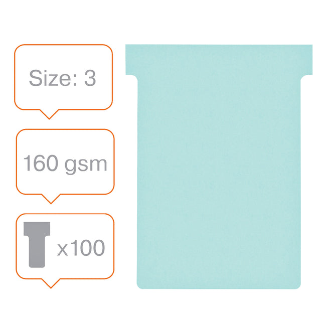 Nobo -  T-Kaarten Maat 3 Blauw (100)