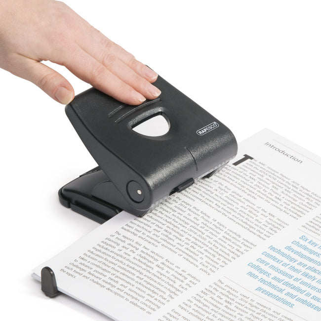 Rapesco -  Perforator germ-savvy 827-p 2gaats zwart