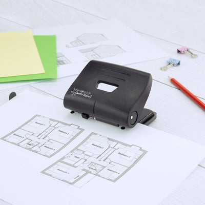 Rapesco -  Perforator germ-savvy 820-p 2gaats zwart
