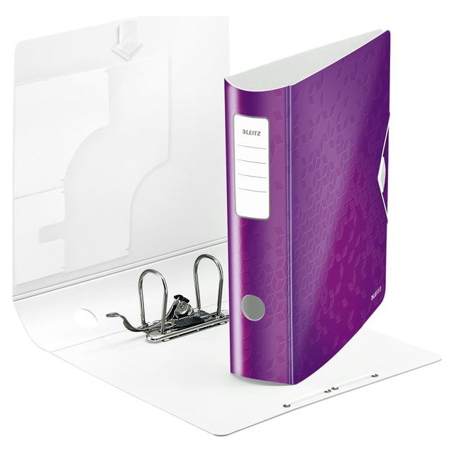 Leitz - Ordner Leitz wow actif 180 ° 80 mm pp A4 violet | 1 pièce