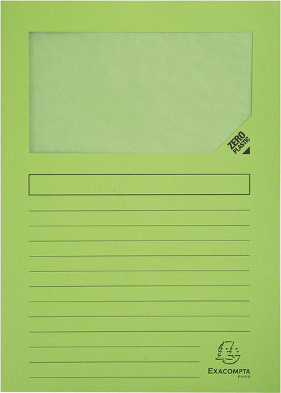 Exacompta - Cartella a L Forever, per piedi A4, conf. da 25, verde chiaro