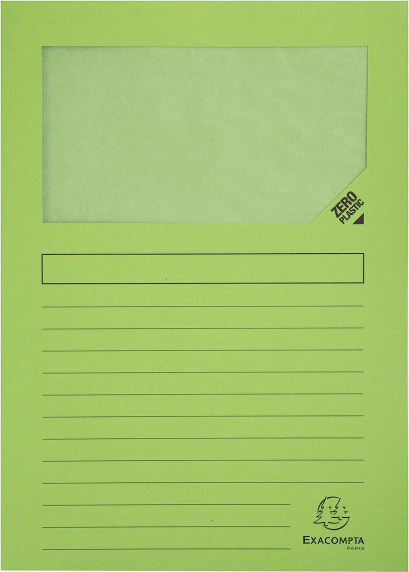 Exacompta - Cartella a L Forever, per piedi A4, conf. da 25, verde chiaro