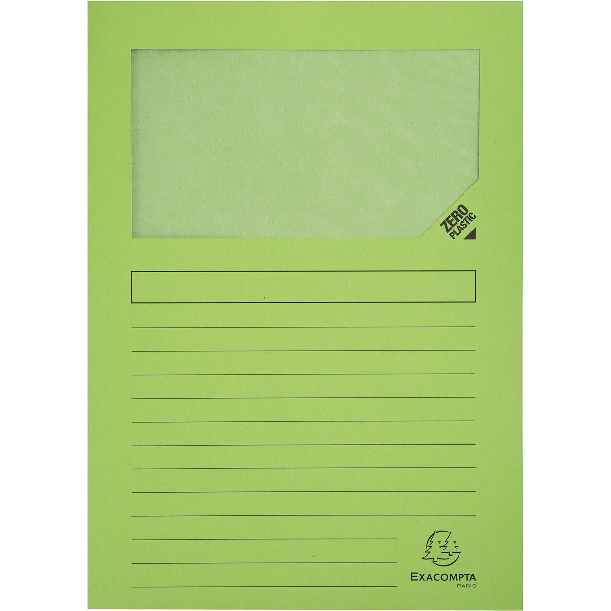 Exacompta - Carpeta en L Forever, para pies A4, paquete de 25 piezas, verde claro
