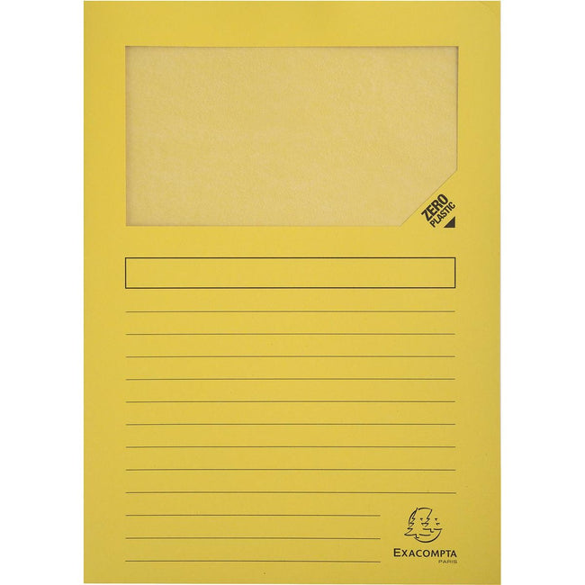 Exacompta - Carpeta en L Forever, para pies A4, paquete de 25 piezas, amarilla