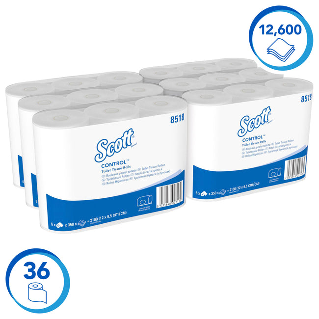 Scott -  Toiletpapier control 3laags 350 vel wit