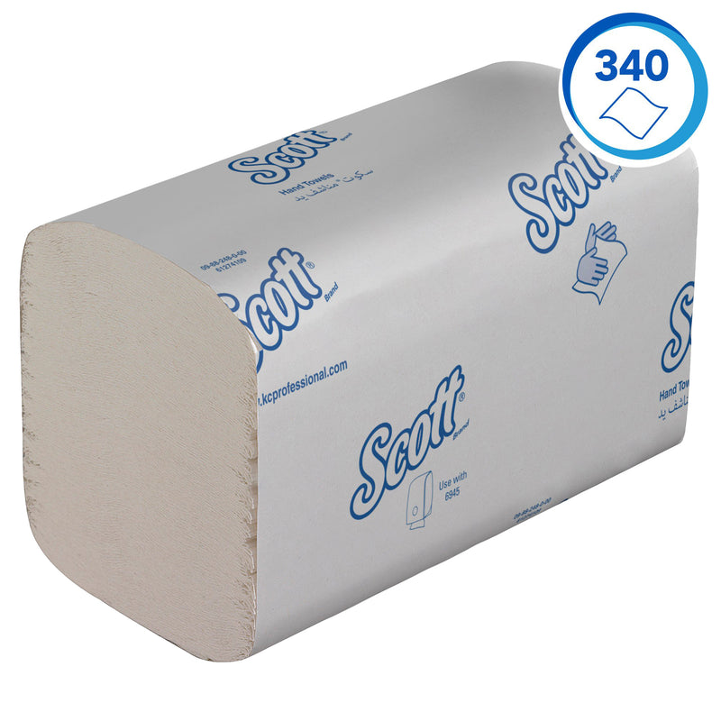 Scott -  Handdoek essential 1laags 200x212mm wit